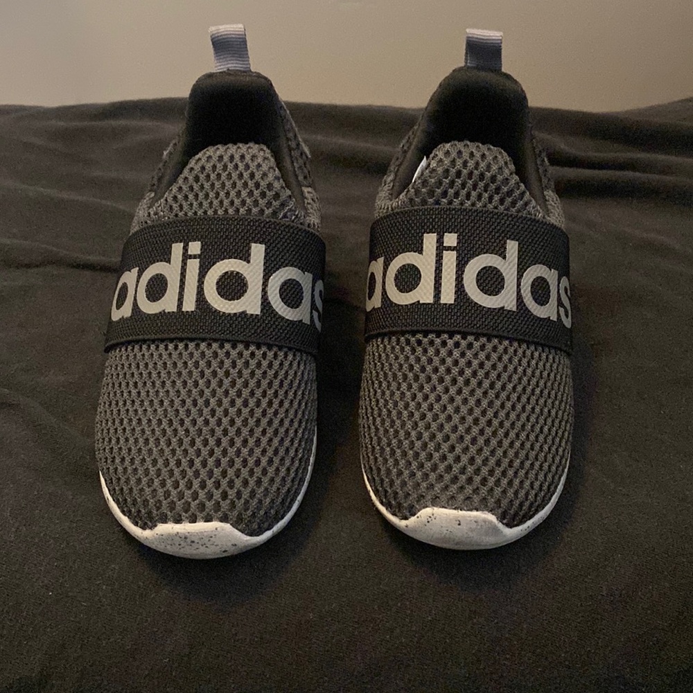 Black Adidas kids shoes 8K